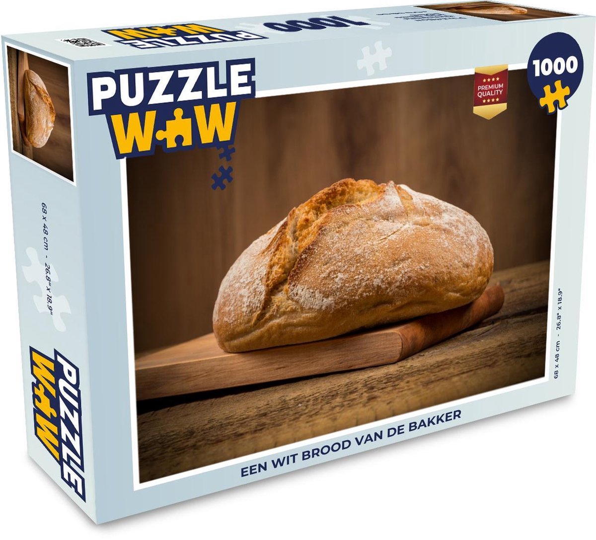 Puzzel 1000 stukjes volwassenen Bakker 1000 stukjes - Een wit brood van de bakker  - PuzzleWow heeft +100000 puzzels