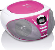Lenco SCD-300PK - Radio CD-speler met AUX-aansluiting - Roze