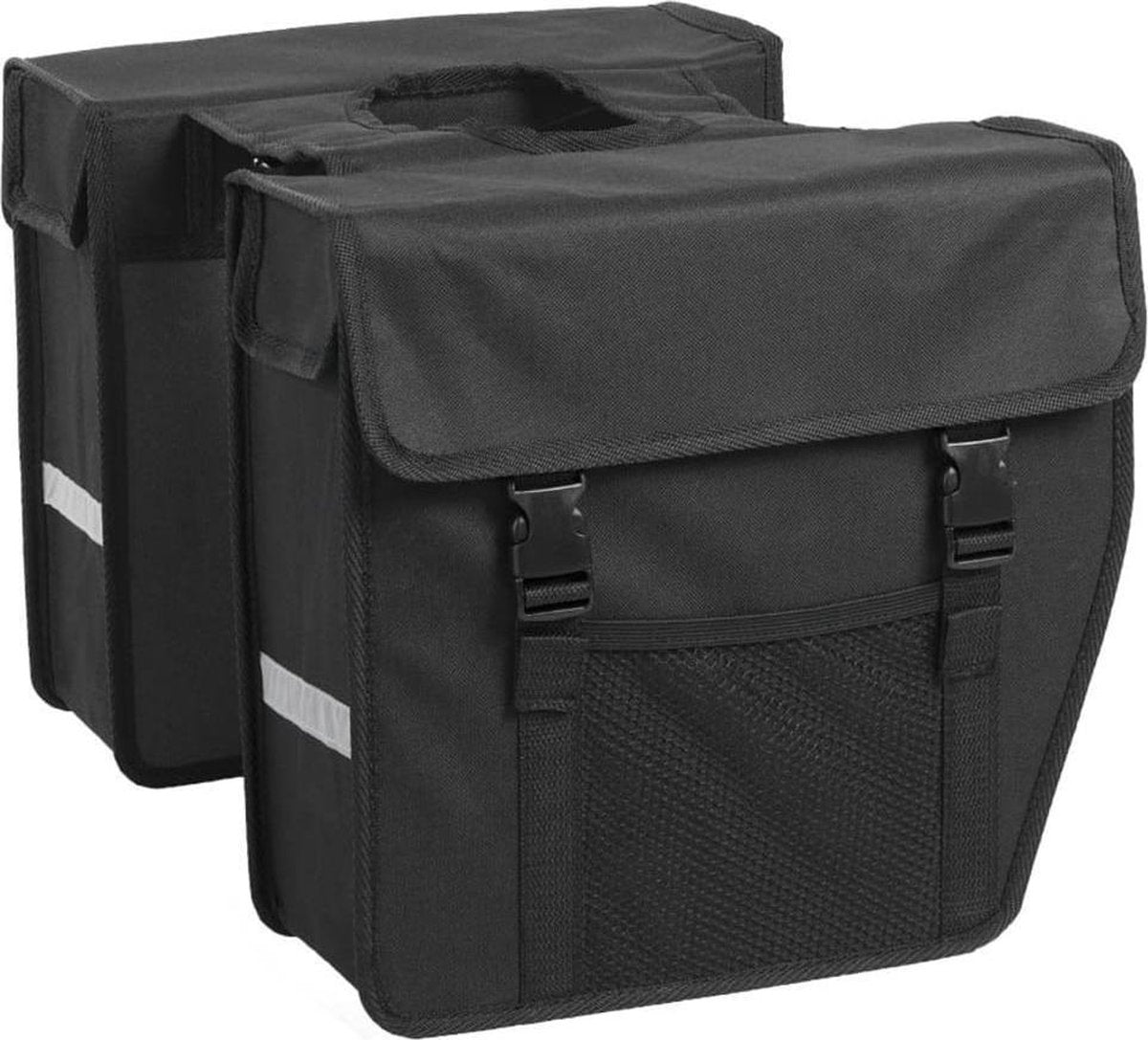 Willex 7-Series By 7-Series Bagage Dubbele Fietstas Afgeschuind - Zwart - 24L