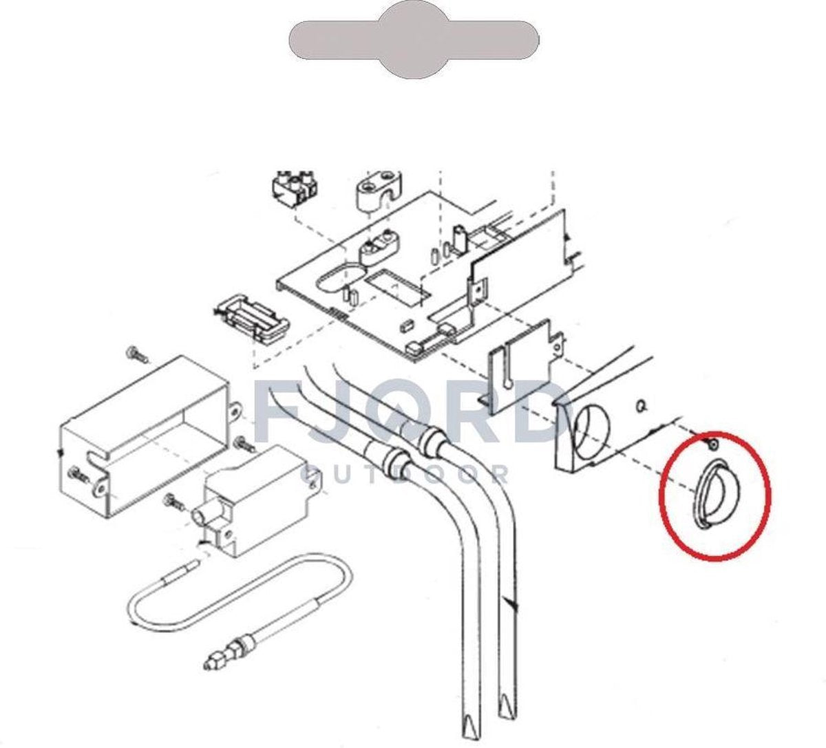 Dometic RM6/ 7/ 8 Keuzeschakelaar Knop