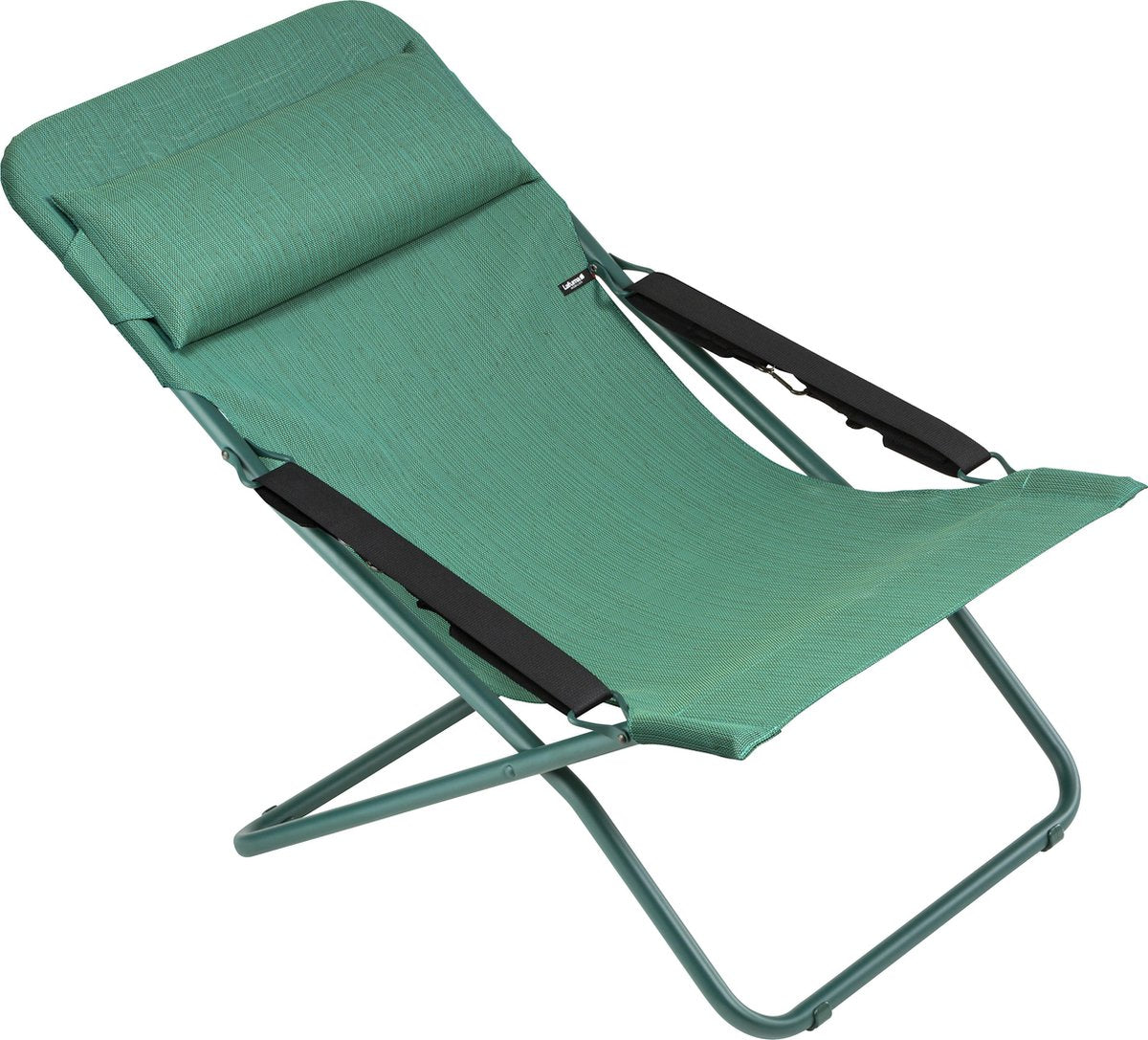 Lafuma TRANSABED Batyline®Duo Loungestoel - Inklapbaar -Verstelbaar - Green