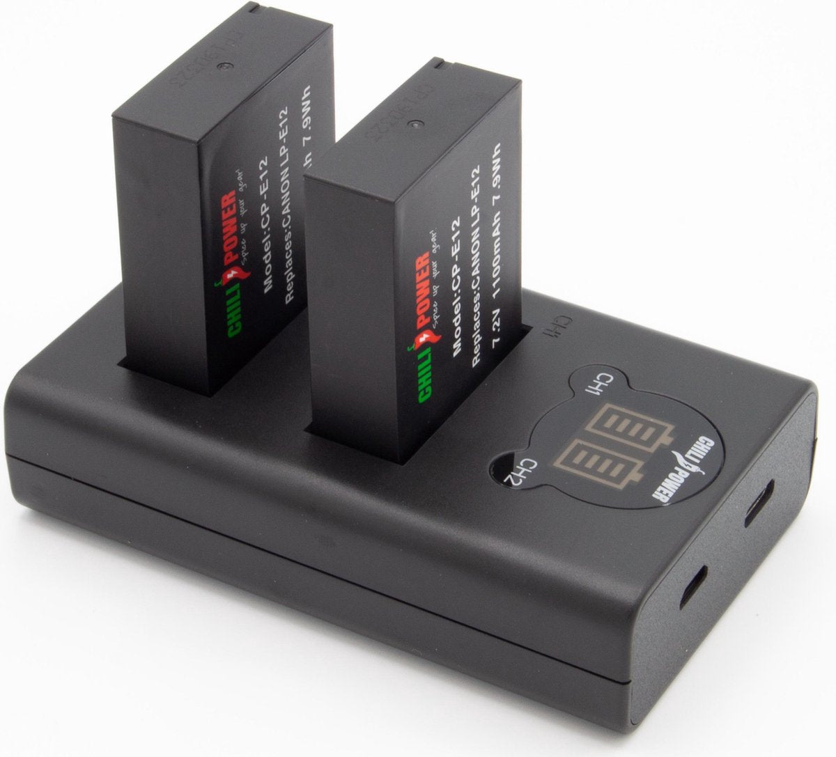 ChiliPower LP-E12 Canon USB Duo Kit - Camera accu set