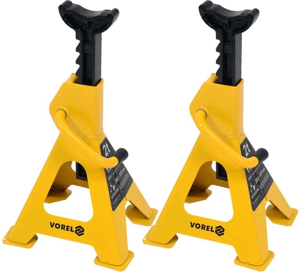 VOREL Assteunen 2 stuks 2 ton 80307
