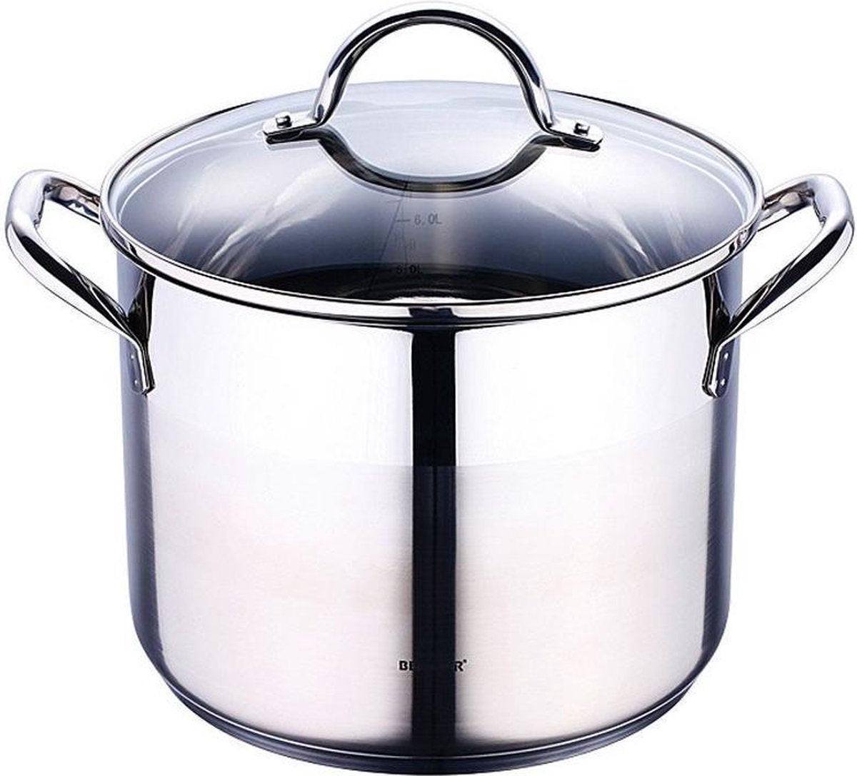 Bergner Roestvrijstalen kookpan met deksel - 8