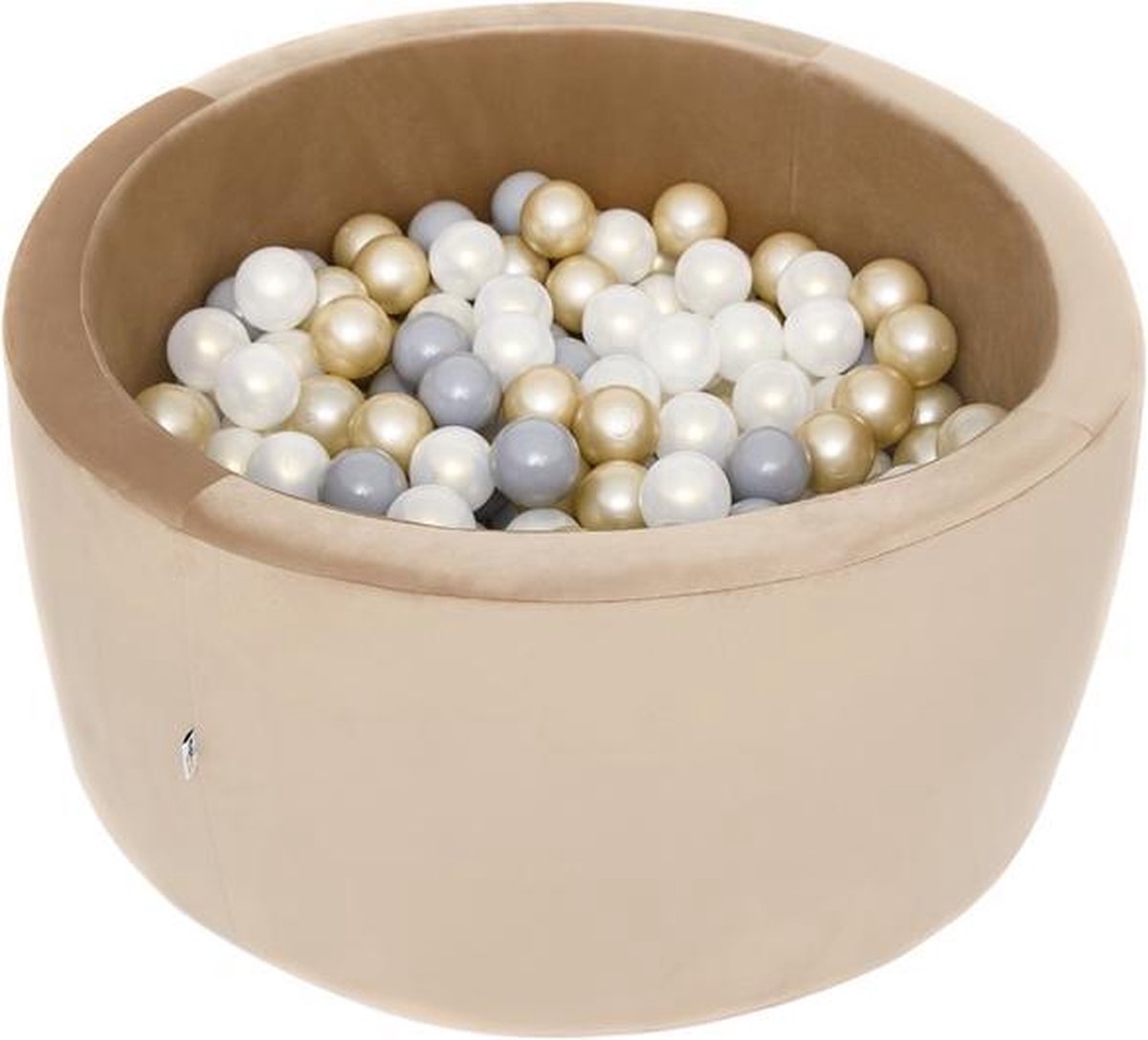 Ballenbak XL rond 90x40 velvet goud Misioo