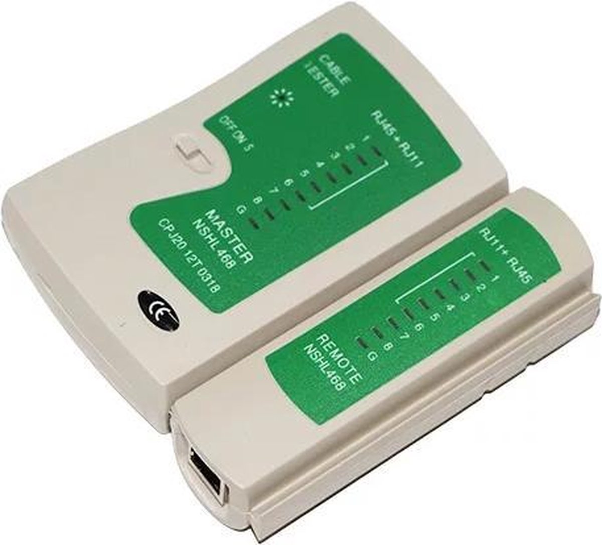 LOUZIR Multifunctionele  CAT5 UTP Kabel Tester -  Netwerk Kabel -voor RJ45+RJ11 - Rise netwerk tester