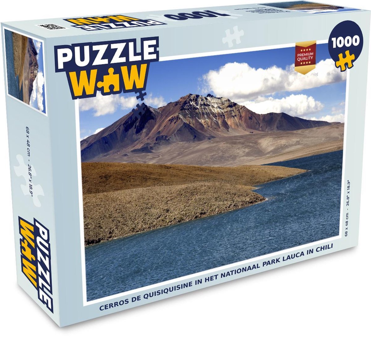 Puzzel 1000 stukjes volwassenen Nationaal park Lauca 1000 stukjes - Cerros de Quisiquisine in het Nationaal park Lauca in Chili  - PuzzleWow heeft +100000 puzzels