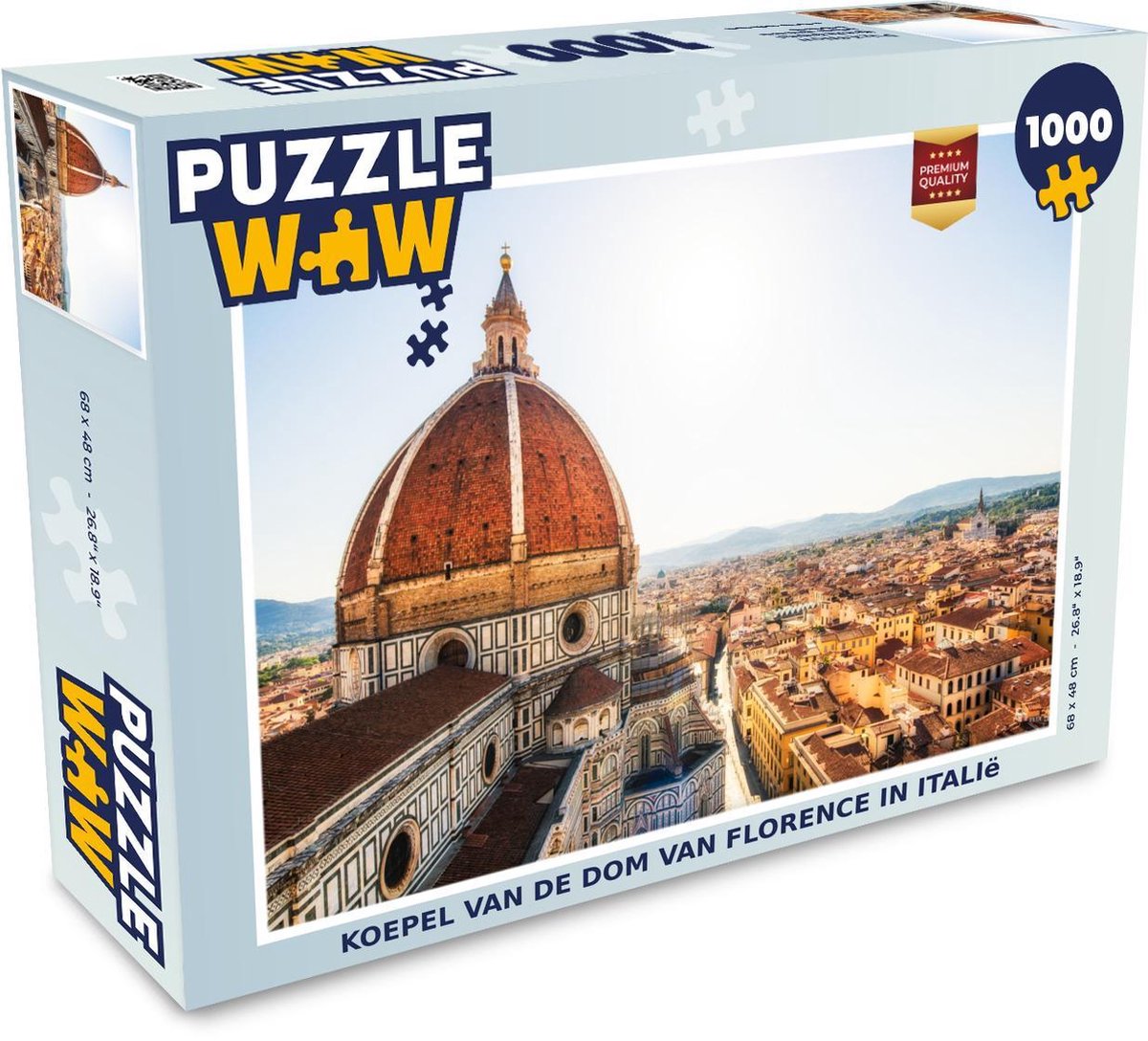 Puzzel 1000 stukjes volwassenen Dom van Florence 1000 stukjes - Koepel van de Dom van Florence in Italië  - PuzzleWow heeft +100000 puzzels
