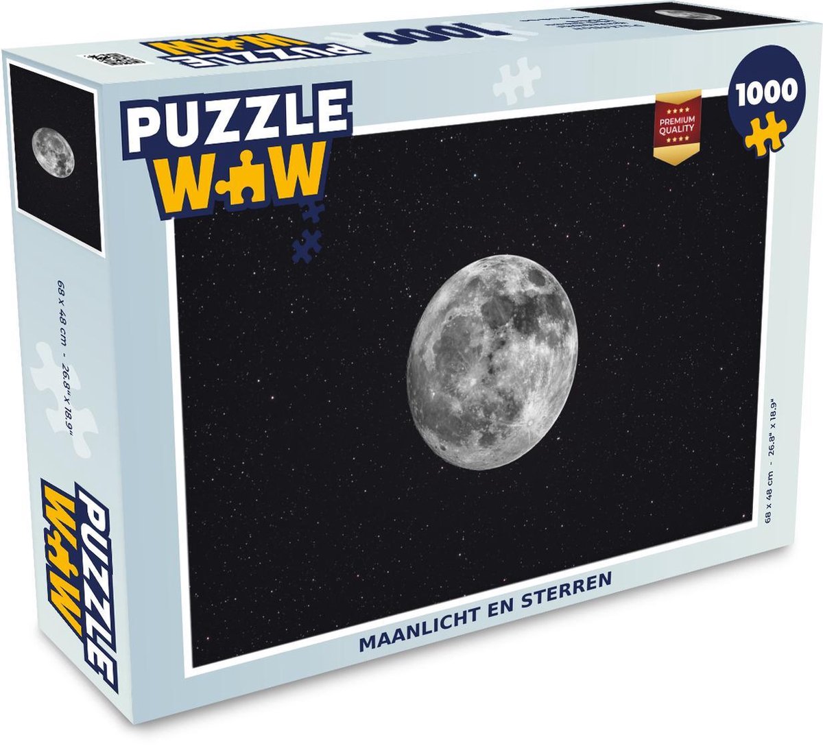 Puzzel 1000 stukjes volwassenen Maanlicht 1000 stukjes - Maanlicht en sterren puzzel 1000 stukjes  - PuzzleWow heeft +100000 puzzels