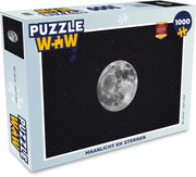 Puzzel 1000 stukjes volwassenen Maanlicht 1000 stukjes - Maanlicht en sterren puzzel 1000 stukjes  - PuzzleWow heeft +100000 puzzels