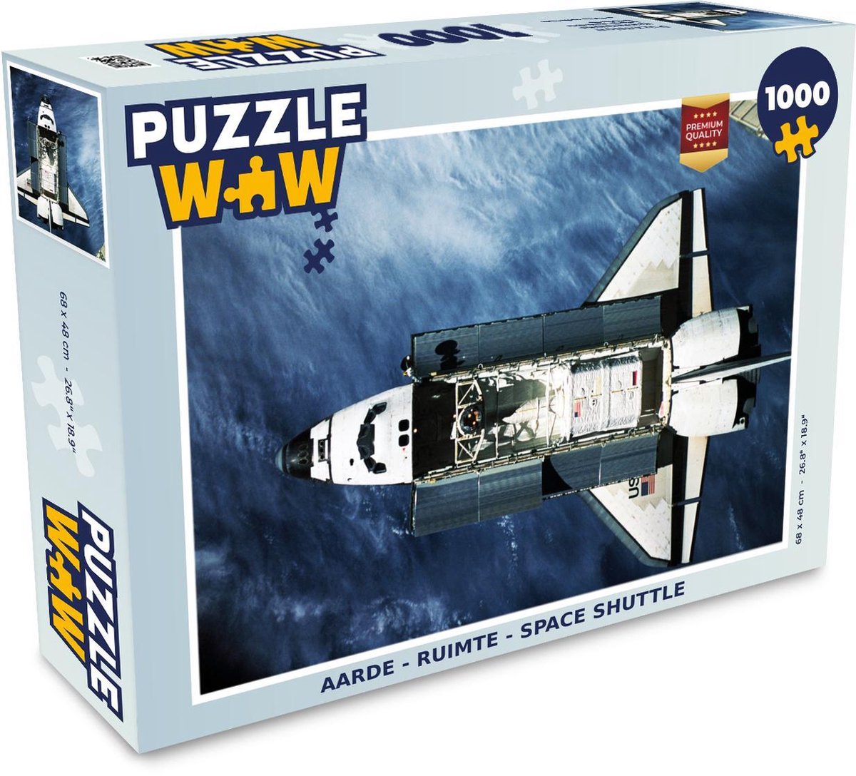 Puzzel - Puzzel 1000 stukjes volwassenen - Aarde - Ruimte - Space shuttle - Legpuzzel