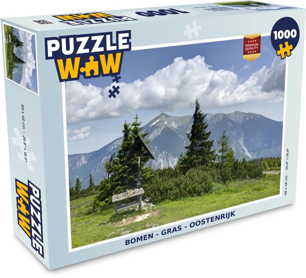 Puzzel - Puzzel 1000 stukjes volwassenen - Bomen - Gras - Oostenrijk - Legpuzzel