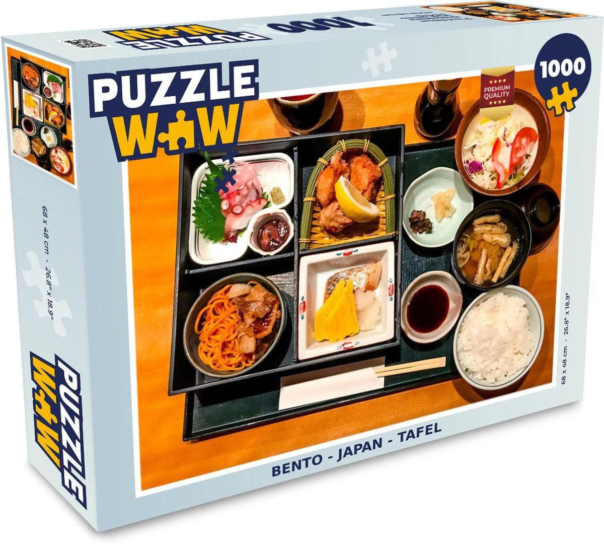 Puzzel - Puzzel 1000 stukjes volwassenen - Bento - Japan - Tafel - Legpuzzel