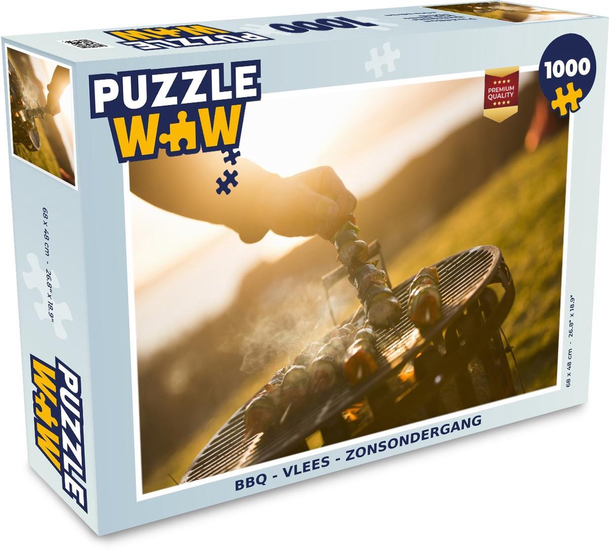 Puzzel - Puzzel 1000 stukjes volwassenen - BBQ - Vlees - Groente - Legpuzzel