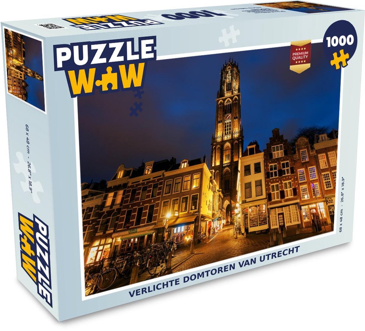 Puzzel 1000 stukjes volwassenen Utrecht  1000 stukjes - Verlichte Domtoren van Utrecht puzzel 1000 stukjes  - PuzzleWow heeft +100000 puzzels