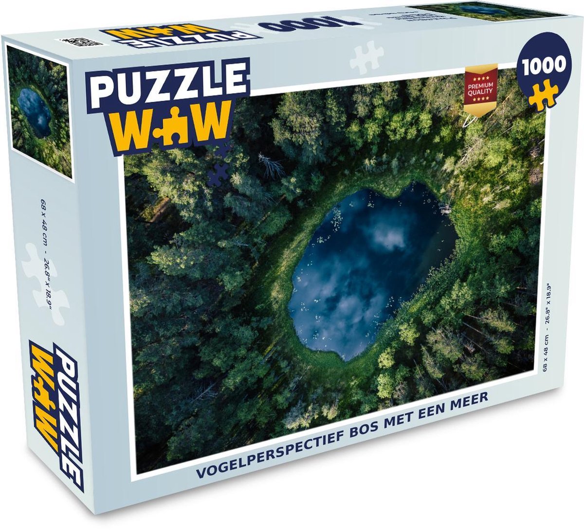 Puzzel Bos - Wolken - Meer - Legpuzzel - Puzzel 1000 stukjes volwassenen