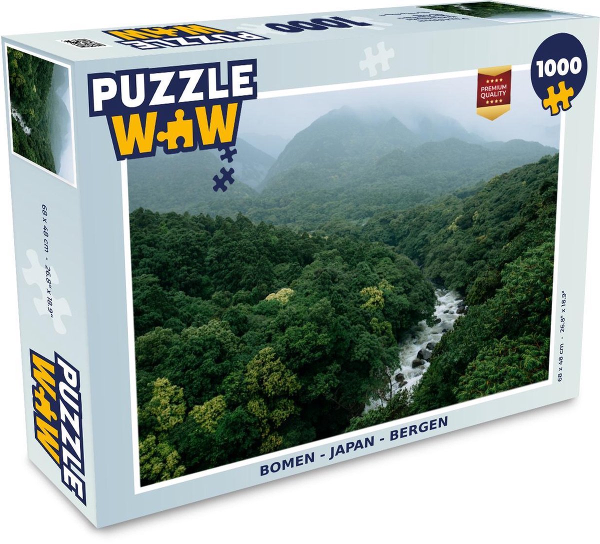 Puzzel - Puzzel 1000 stukjes volwassenen - Bomen - Japan - Bergen - Legpuzzel