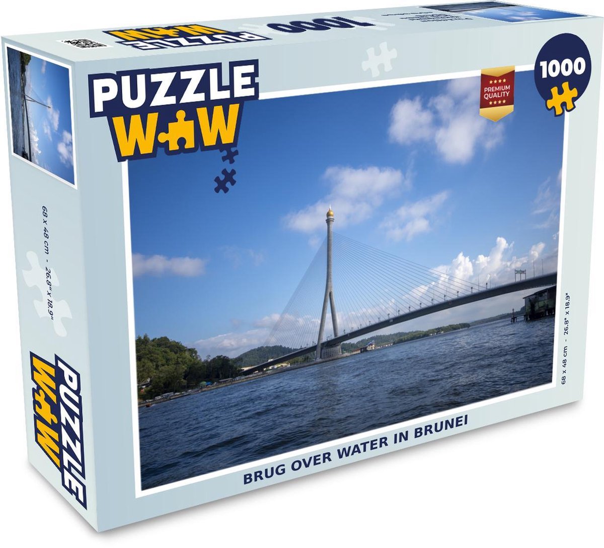 Puzzel 1000 stukjes volwassenen Brunei 1000 stukjes - Brug over water in Brunei  - PuzzleWow heeft +100000 puzzels