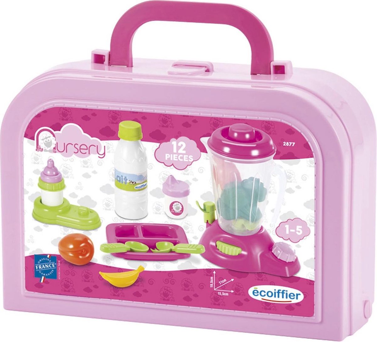 écoiffier Babymaaltijd Koffer 12-delig