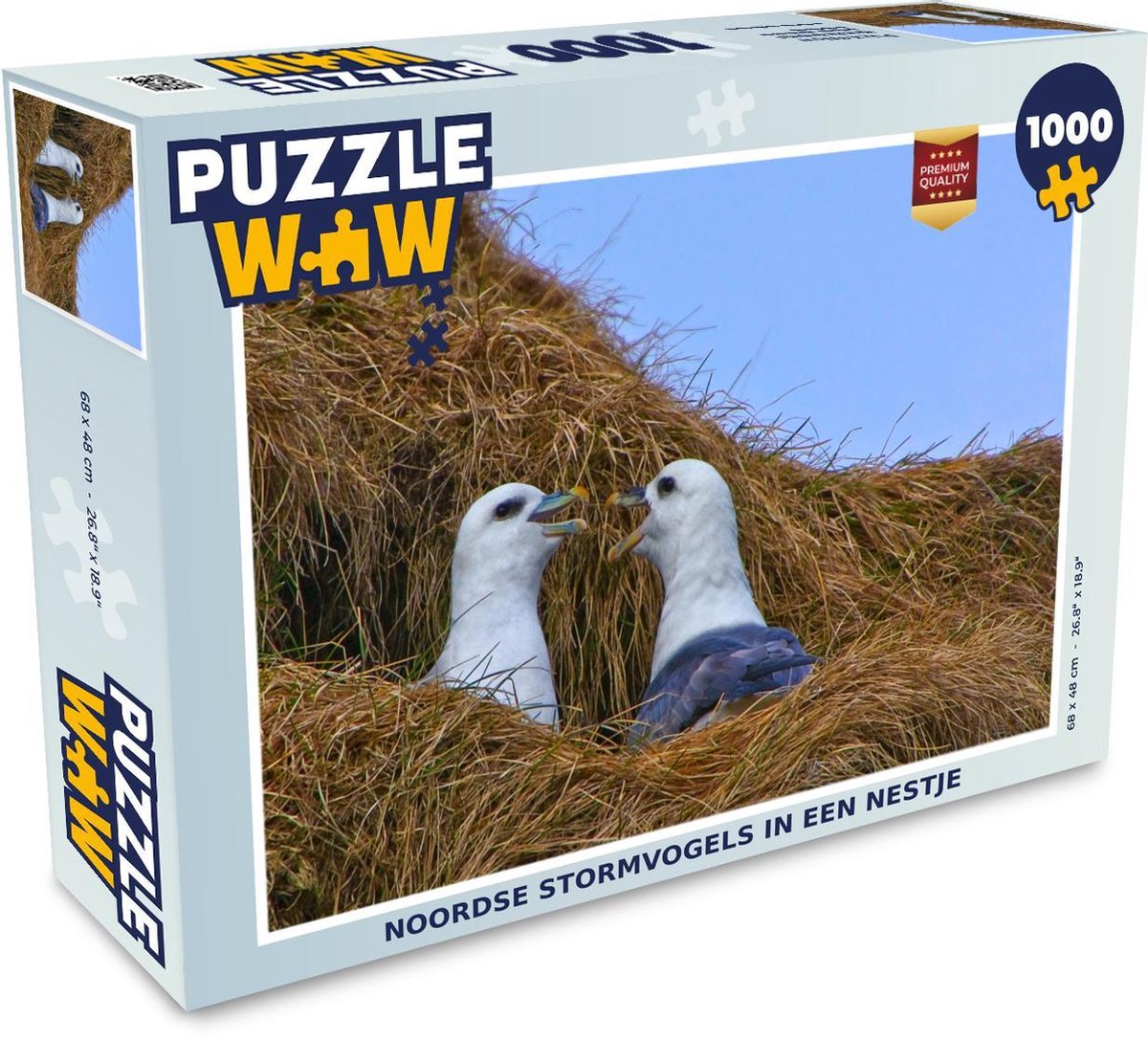 Puzzel Noordse stormvogel 1000 stukjes - Noordse stormvogels in een nestje