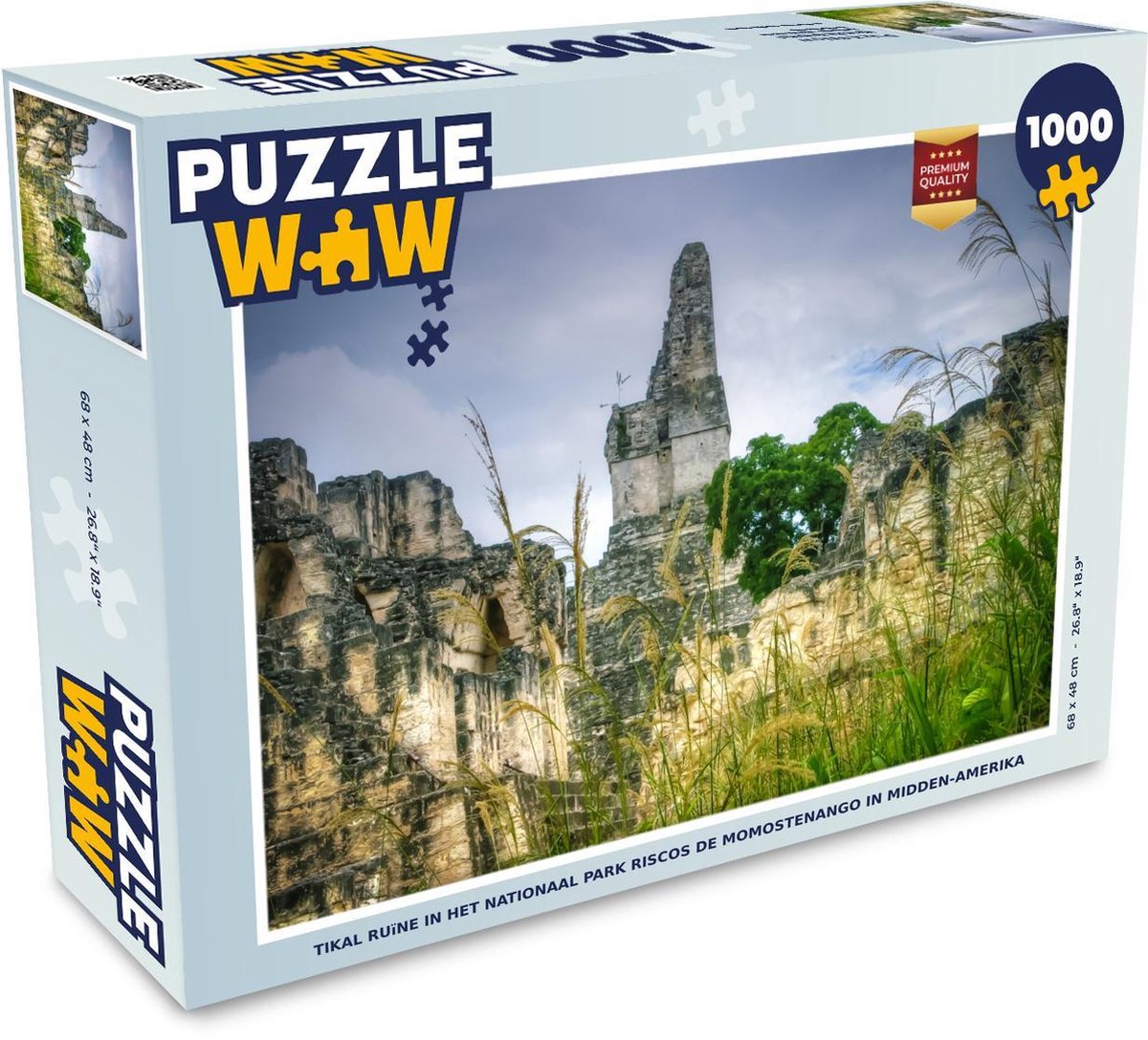 Puzzel Nationaal park Riscos de Momostenango 1000 stukjes - Tikal ruïne in het Nationaal park Riscos de Momostenango in Midden-Amerika
