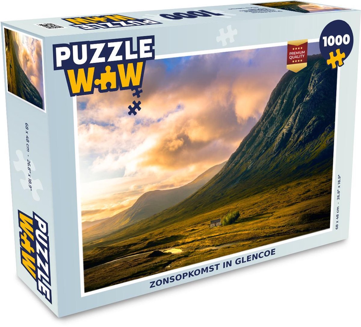 Puzzel 1000 stukjes volwassenen Glencoe 1000 stukjes - Zonsopkomst in Glencoe puzzel 1000 stukjes  - PuzzleWow heeft +100000 puzzels