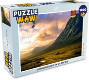 Puzzel 1000 stukjes volwassenen Glencoe 1000 stukjes - Zonsopkomst in Glencoe puzzel 1000 stukjes  - PuzzleWow heeft +100000 puzzels