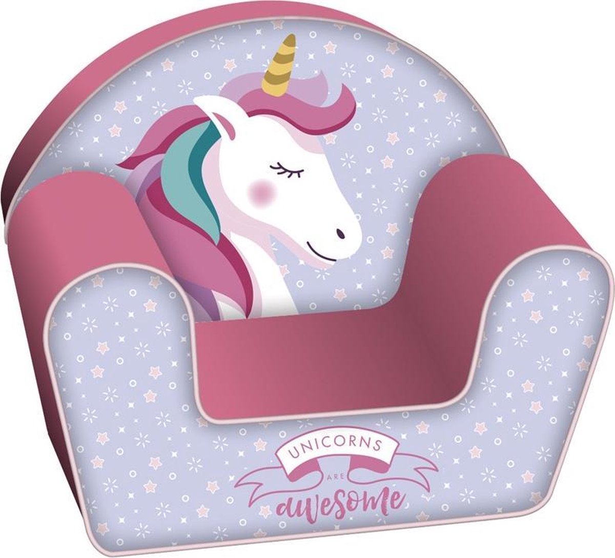 Arditex Stoel Unicorn Meisjes 52 Cm Schuimstof/hout Roze/blauw