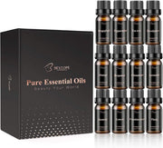 Bestope Essentiële olie set 12 stuks| Etherische oliën | Geurolie voor aroma diffuser | 12 x 10ml