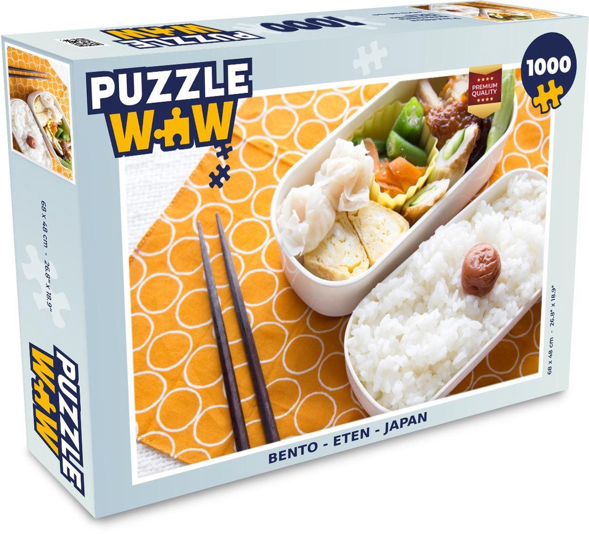 Puzzel - Puzzel 1000 stukjes volwassenen - Bento - Eten - Japan - Legpuzzel