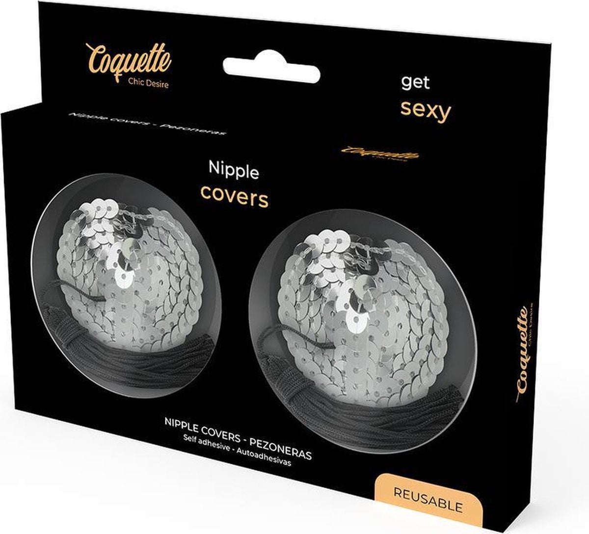 Coquette Chic Desire   Nipple Covers Silver 