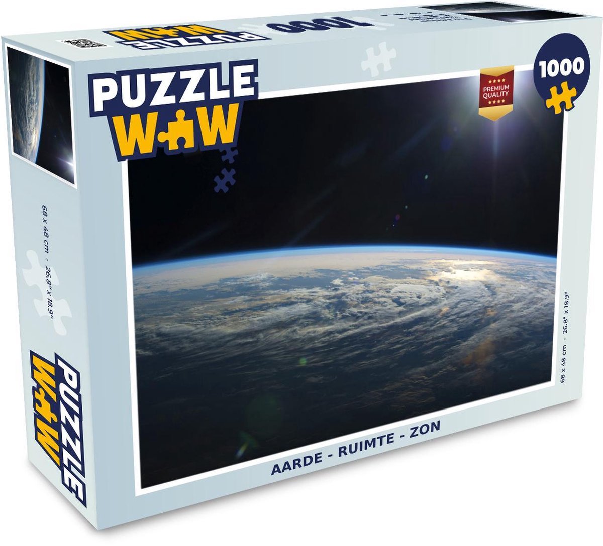 Puzzel - Puzzel 1000 stukjes volwassenen - Aarde - Ruimte - Zon - Legpuzzel