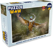 Puzzel IJsvogel - Vis - Water - Legpuzzel - Puzzel 1000 stukjes volwassenen