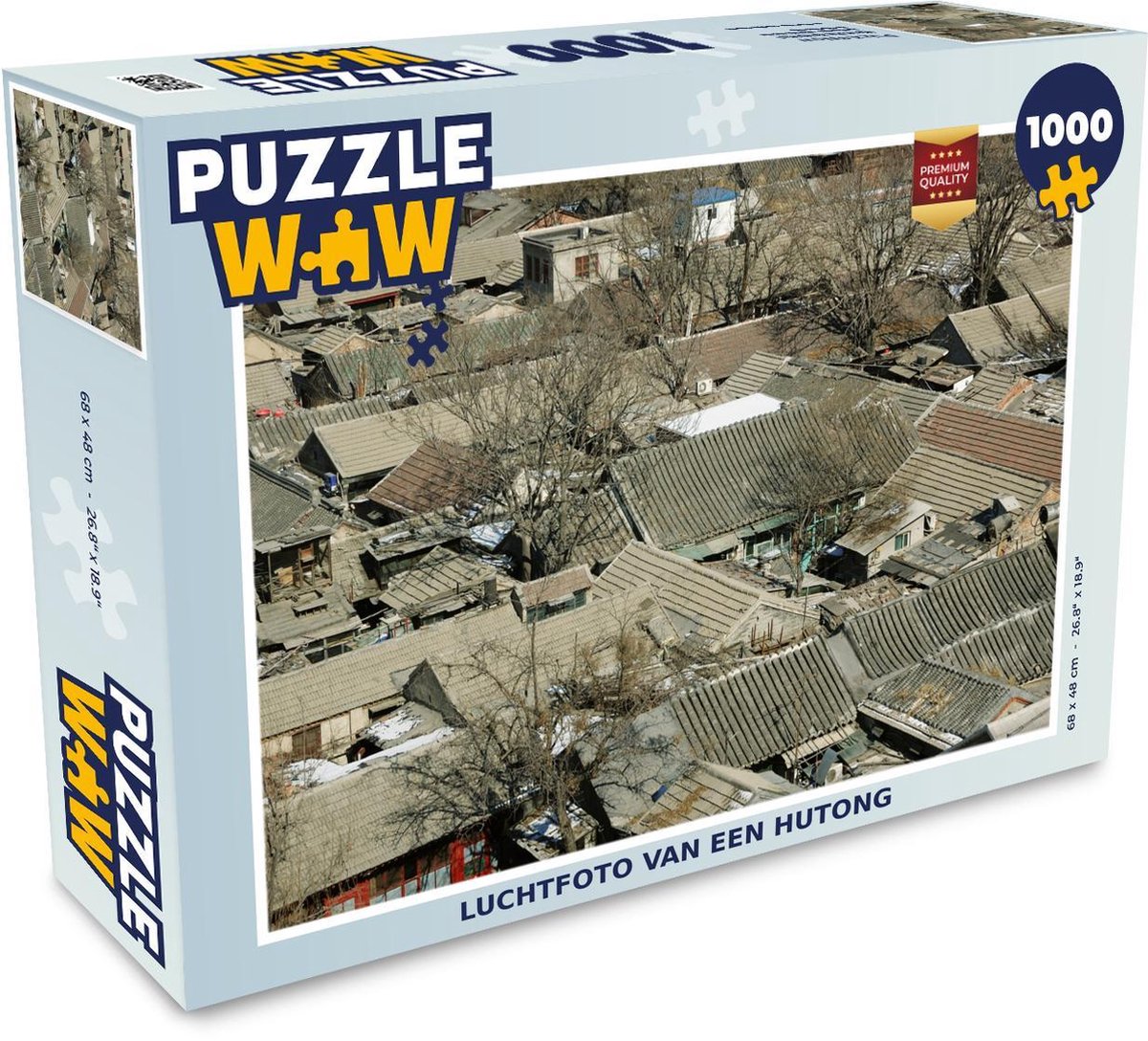 Puzzel 1000 stukjes volwassenen Hutong 1000 stukjes - Luchtfoto van een hutong  - PuzzleWow heeft +100000 puzzels