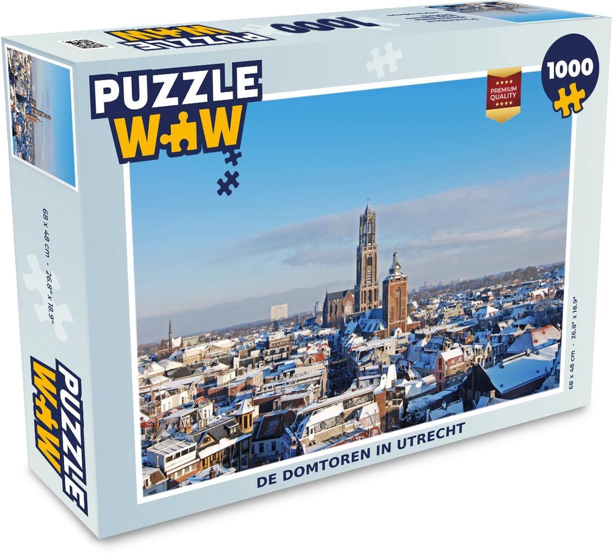 Puzzel 1000 stukjes volwassenen Utrecht  1000 stukjes - De Domtoren in Utrecht puzzel 1000 stukjes  - PuzzleWow heeft +100000 puzzels