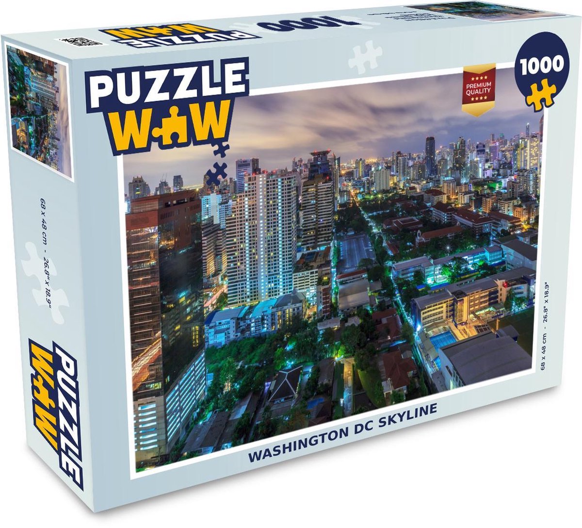Puzzel Washington 1000 stukjes - Washington DC Skyline