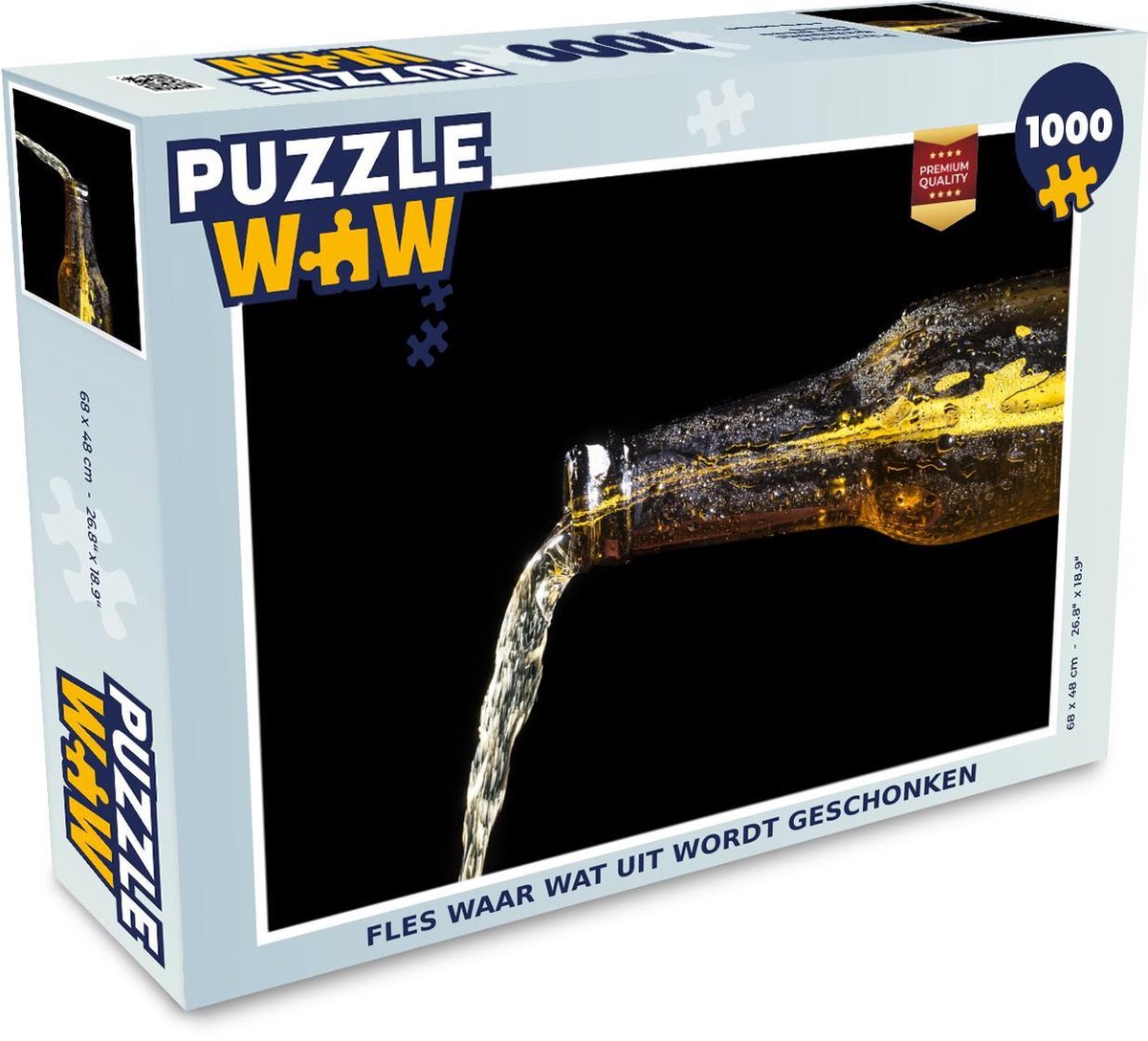 Puzzel 1000 stukjes volwassenen Flessen 1000 stukjes - Fles waar wat uit wordt geschonken  - PuzzleWow heeft +100000 puzzels