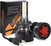 H7 LED lamp 28000 Lumen (set 2 stuks) incl CANbus EMC CHip 6500k Ultra-bright Wit 140 Watt Motor / Auto / Scooter / Motor / Vrachtwagen /Dimlicht / Grootlicht / Koplampen / Autolamp / Lampen / Autolampen / Foutloos / Interne CANbus adapter 12v