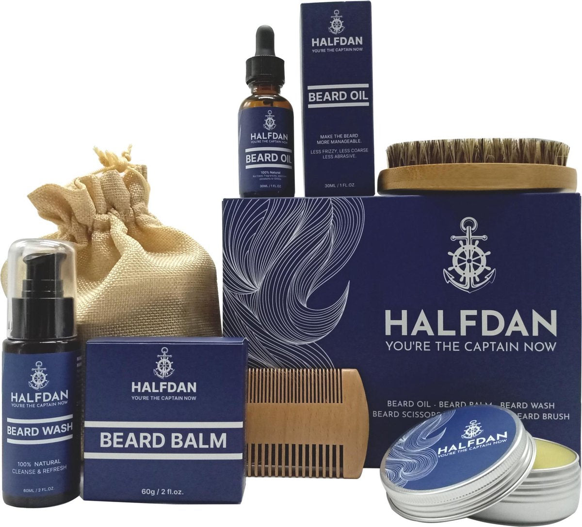 Halfdan Volledige Baardverzorging Set - Baardset