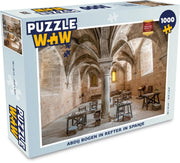 Puzzel 1000 stukjes volwassenen Abdij bogen 1000 stukjes - Abdij bogen in refter in Spanje  - PuzzleWow heeft +100000 puzzels