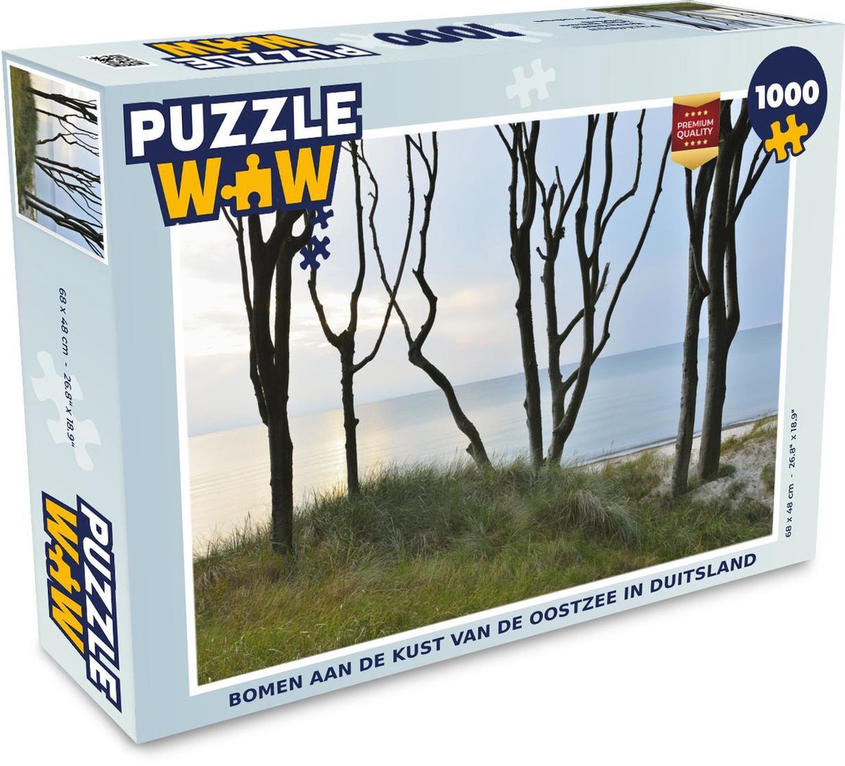 Puzzel Oostzee 1000 stukjes - Bomen aan de kust van de Oostzee in Duitsland
