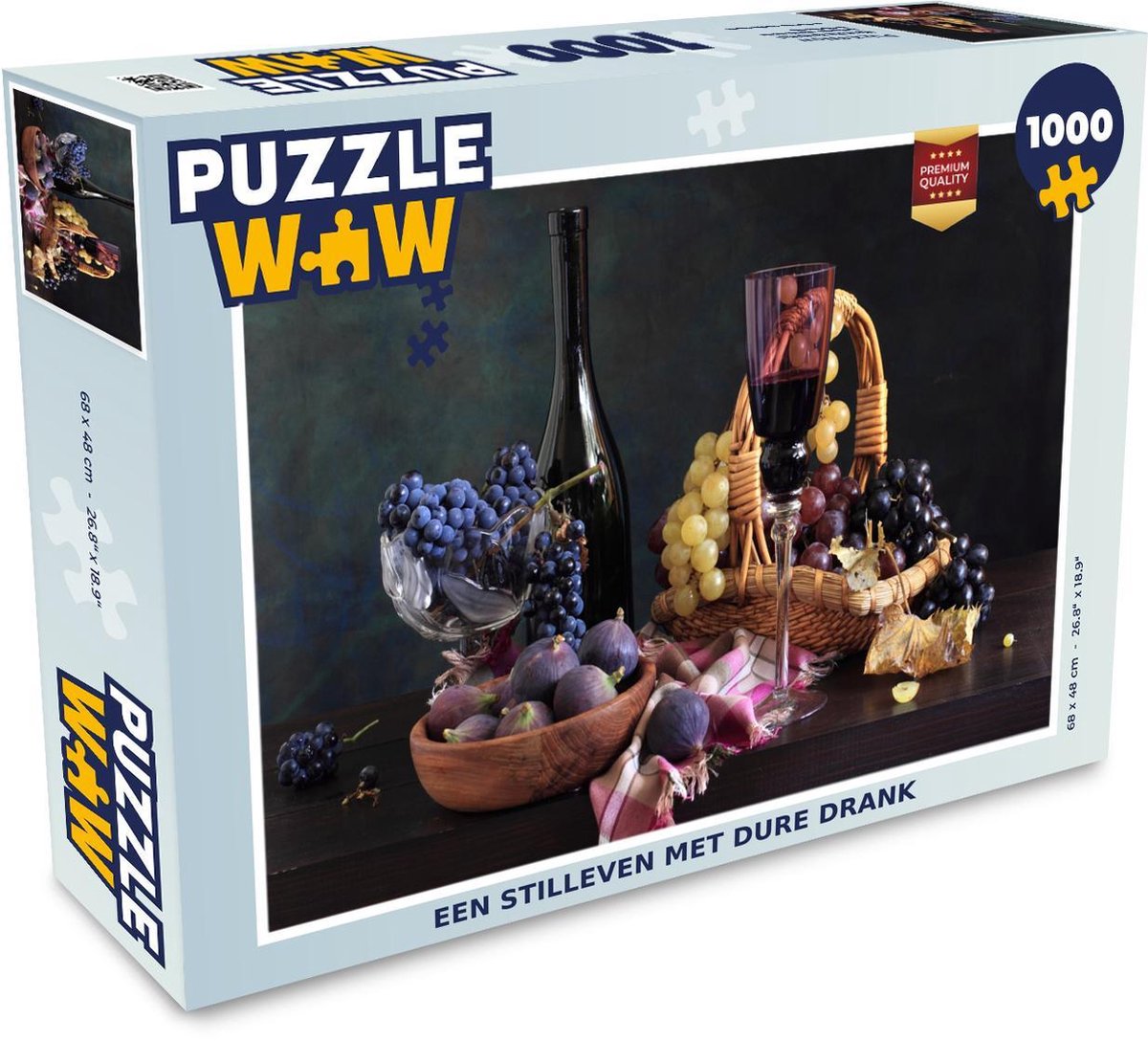 Puzzel 1000 stukjes volwassenen Dure Drank 1000 stukjes - Een stilleven met dure drank puzzel 1000 stukjes  - PuzzleWow heeft +100000 puzzels