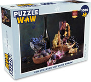 Puzzel 1000 stukjes volwassenen Dure Drank 1000 stukjes - Een stilleven met dure drank puzzel 1000 stukjes  - PuzzleWow heeft +100000 puzzels