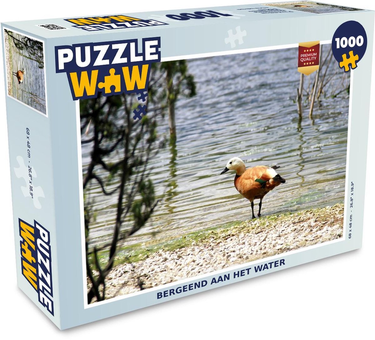Puzzel 1000 stukjes volwassenen Bergeend 1000 stukjes - Bergeend aan het water puzzel 1000 stukjes  - PuzzleWow heeft +100000 puzzels