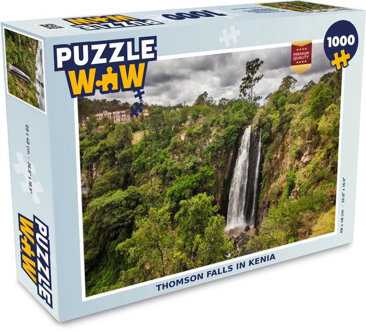 Puzzel 1000 stukjes volwassenen Kenia 1000 stukjes - Thomson Falls in Kenia  - PuzzleWow heeft +100000 puzzels