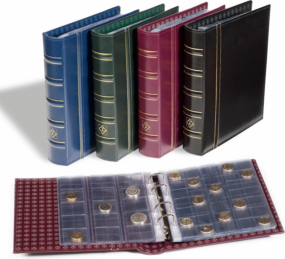 Leuchtturm album & cassette Optima Classic Munten blauw
