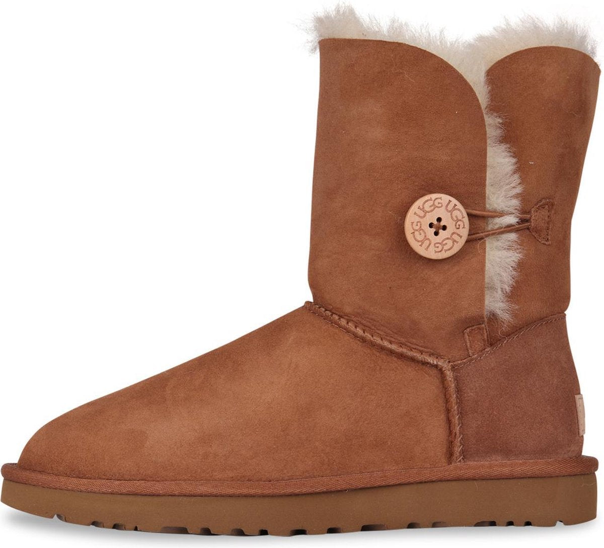 UGG - Dames Snowboots Bailey Button II Chestnut - Bruin - Maat 37