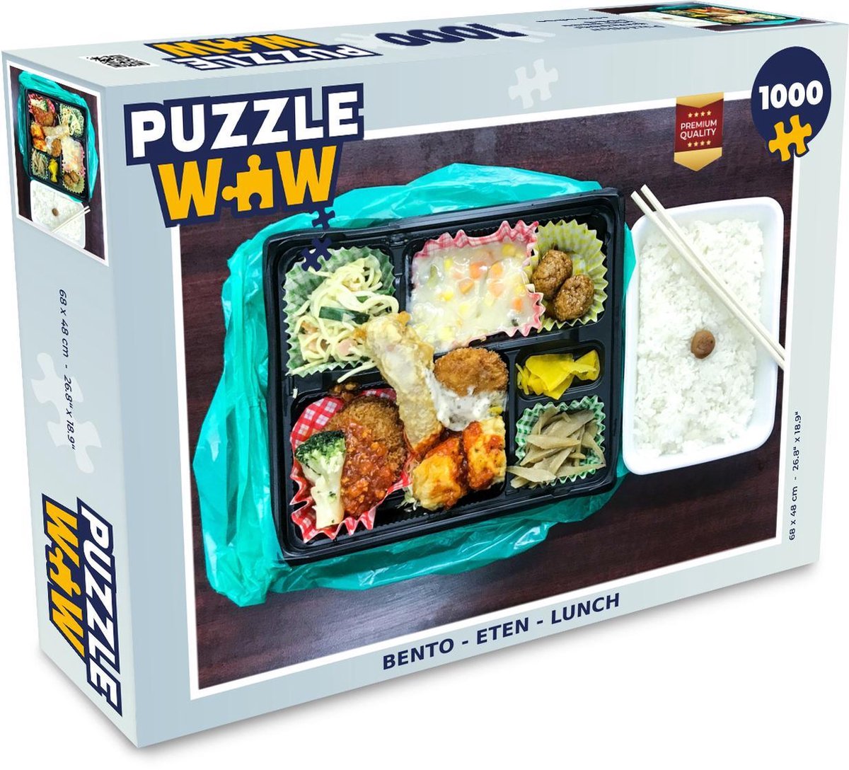 Puzzel - Puzzel 1000 stukjes volwassenen - Bento - Eten - Lunch - Legpuzzel