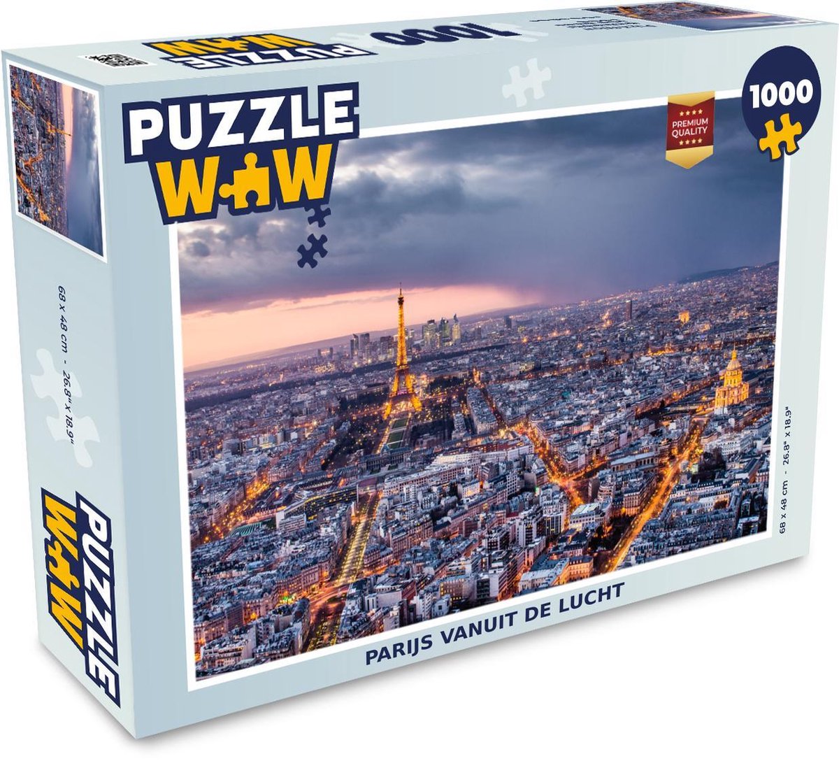 Puzzel 1000 stukjes volwassenen Parijs 1000 stukjes - Parijs vanuit de lucht  - PuzzleWow heeft +100000 puzzels