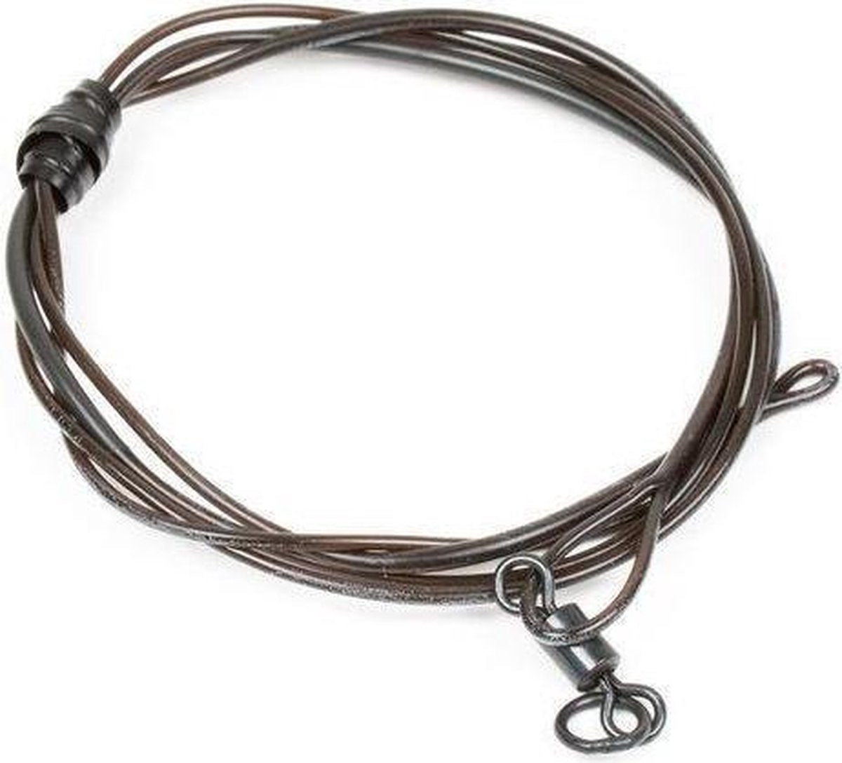 Camo Leaders + Ringwartel 100cm Silt Brown